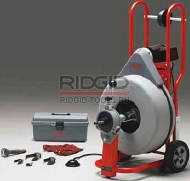 Комплектация прочистной машины барабанного типа RIDGID K-750.