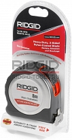Упаковка рулетки строительной измерительной RIDGID 825-М.